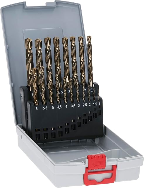 Bosch Professional HSS-Cobalt ProBox, 19 piezas, fotografía de producto