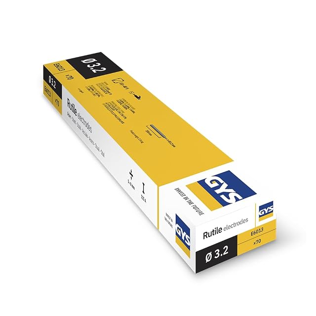 GYS E6013 de rutilo Ø 3,2 mm, 70 electrodos, fotografía de producto