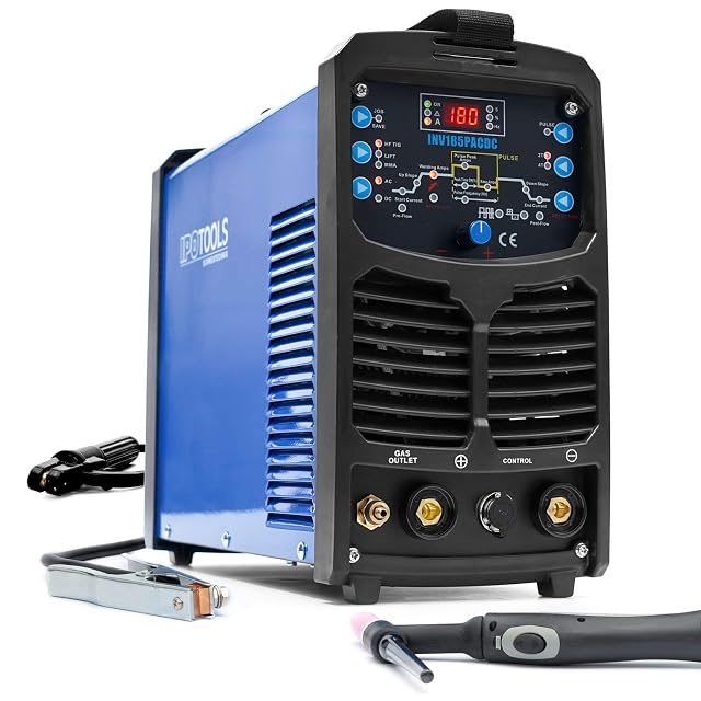 Soldadora TIG CA/CC IPOTOOLS INV185PACDC, fotografía de producto