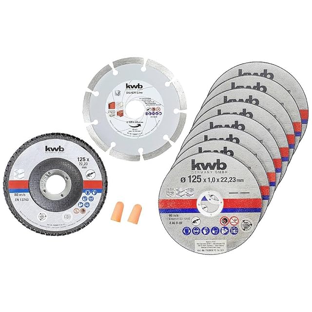 kwb Juego de 10 discos de corte, Ø 125 mm, fotografía de producto