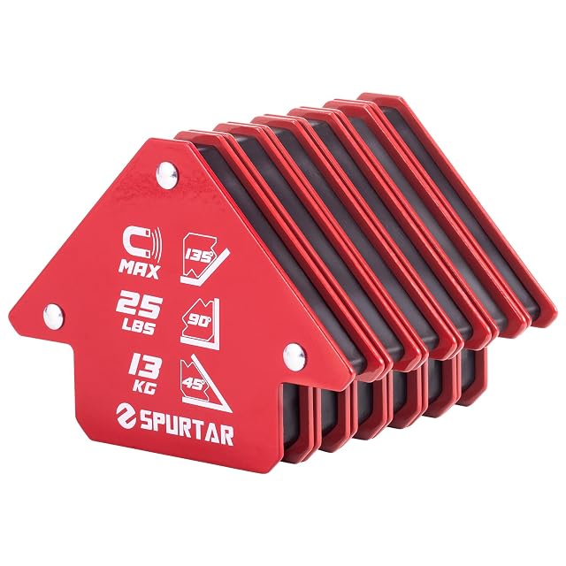 Spurtar Imanes de soldadura, 6 × 13 kg, fotografía de producto