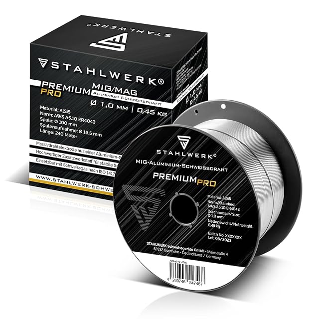 STAHLWERK ER4043 (AlSi5) Ø 1,0 mm, 0,45 kg, fotografía de producto