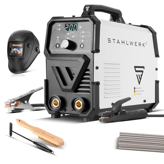 Soldadora de electrodo STAHLWERK ARC 200 Puls Pro, fotografía de producto