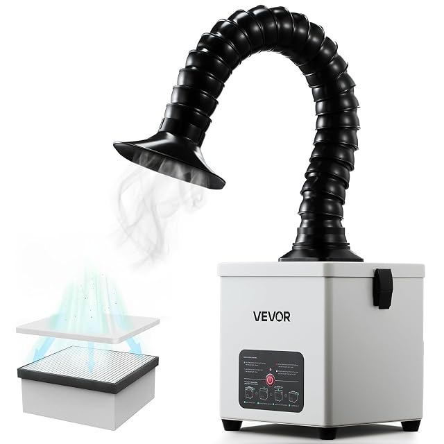 VEVOR Extractor de humos, 180 m³/h, filtro de 3 etapas, fotografía de producto